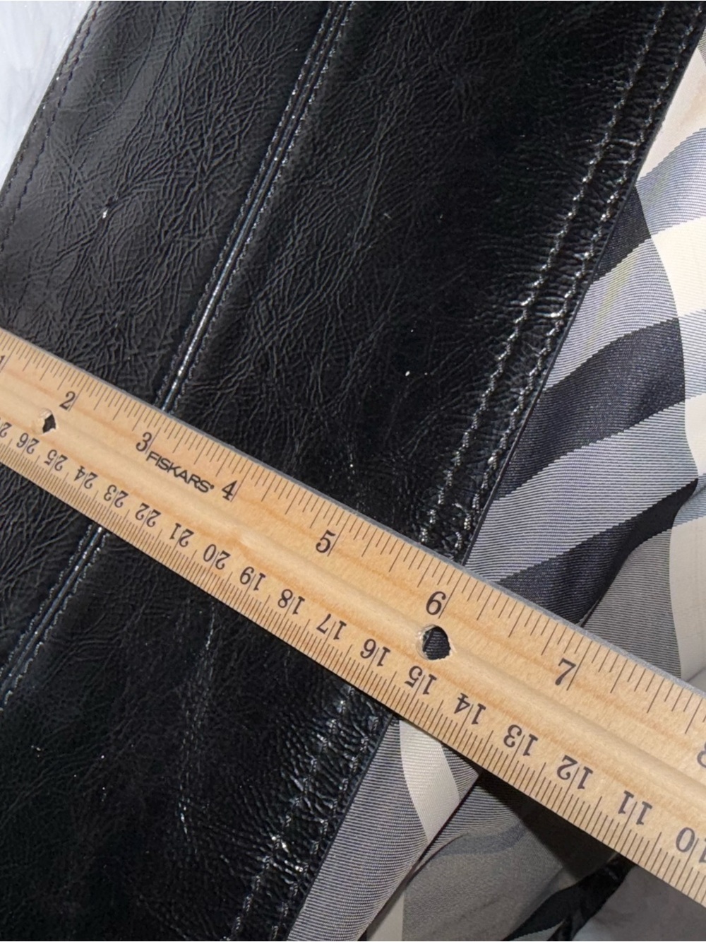 Burberry Gray and Black Plaid Shoulder Bag - Picture 4 of 15